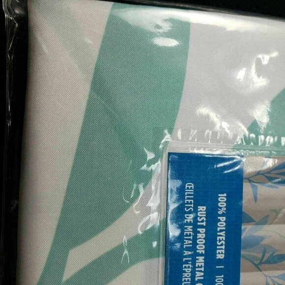 InterDesign Leaves Fabric Shower Curtain Light Green Nature Size 72 x 72 New - Picture 8 of 8